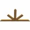Ekena Millwork Saratoga Rough Sawn Timber Gable Bracket, Western Red Cedar, 84"W x 45"H x 2"D x 6"F, 13/12 Pitch GBW084X45X0206SAR00RWR - alternate 5